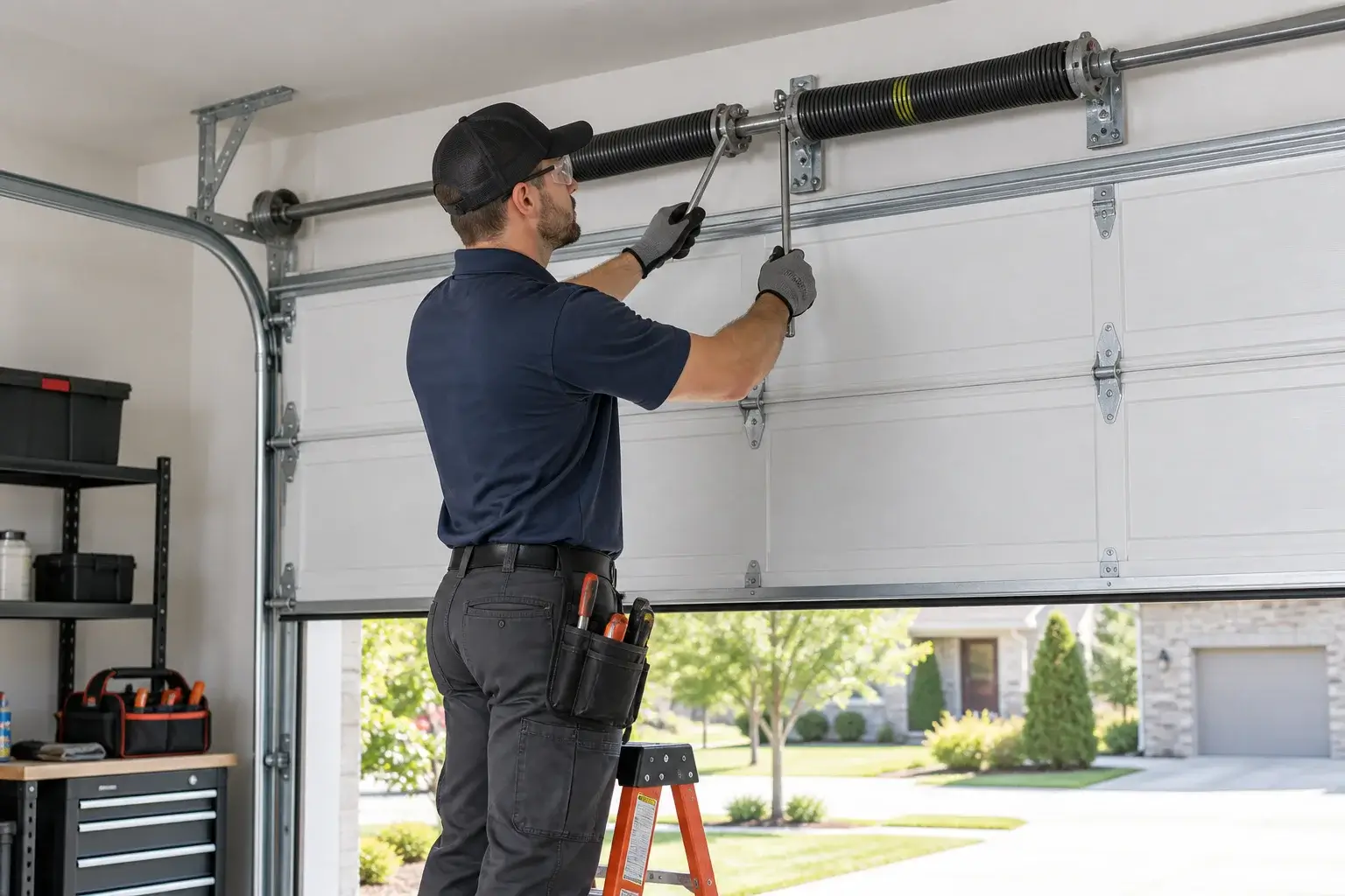 Garage door spring service Channelview TX