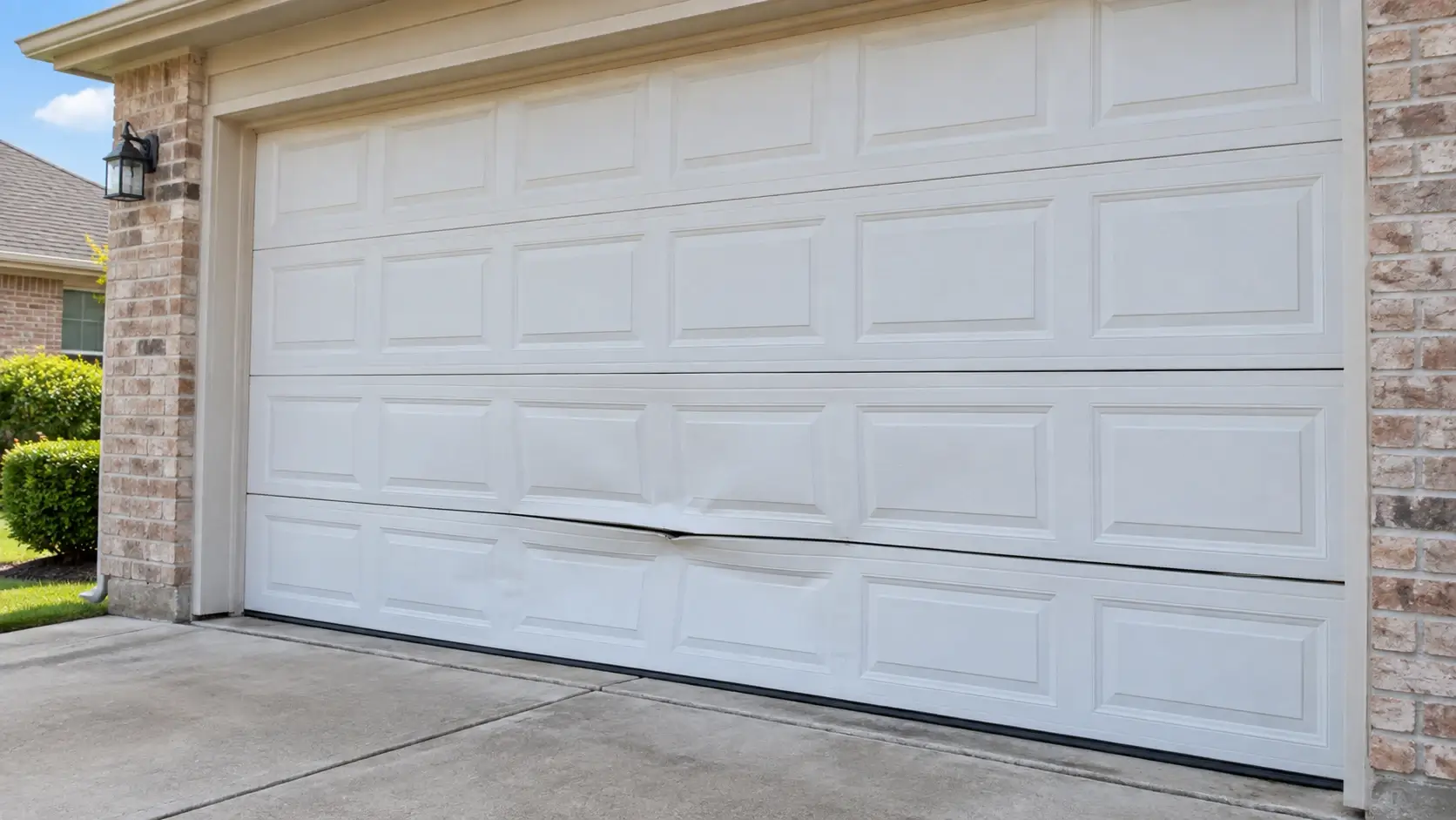 Garage panel damage