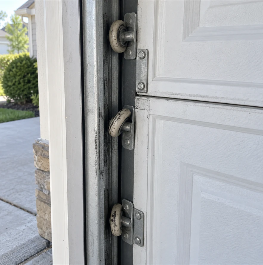 Worn door rollers